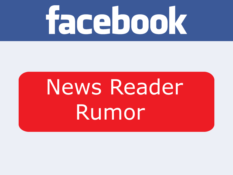 Facebook podría dar servicio de RRS reader